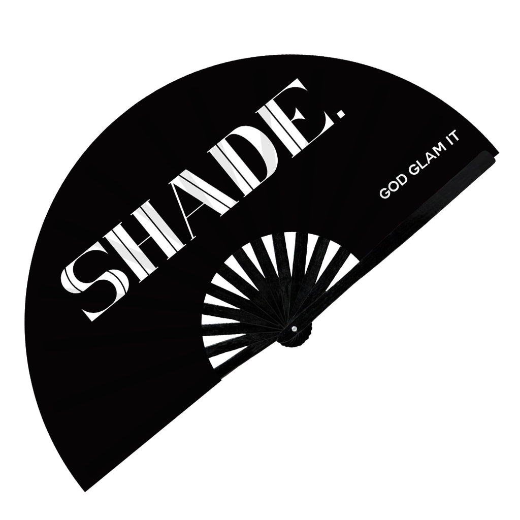 Shade EDM-RAVE Bamboo Hand Fan